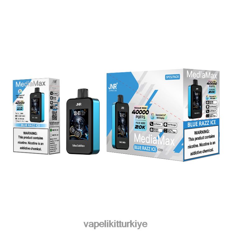 Vape Türkiye - JNR MediaMax 40k puf mavi razz buz TP0D4R21