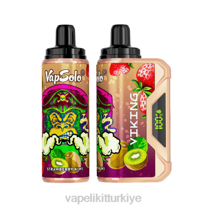Vape Türkiye - Vapsolo VIKING tek kullanımlık elektronik sigara çilek kivi PRP2156