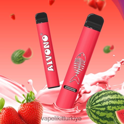 Vape Elektronik Sigara - Aivono AIM FISHBONE 600 P040XH282 çilek karpuz