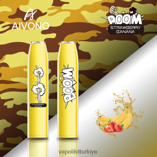 Vape Likit - Aivono AIM BOOM 600 P040XH363 çilek muz