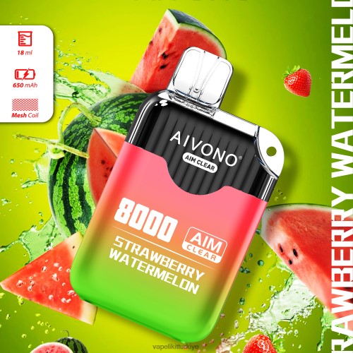 Vape Likit - Aivono AIM CLEAR 8000 P040XH208 çilek karpuz