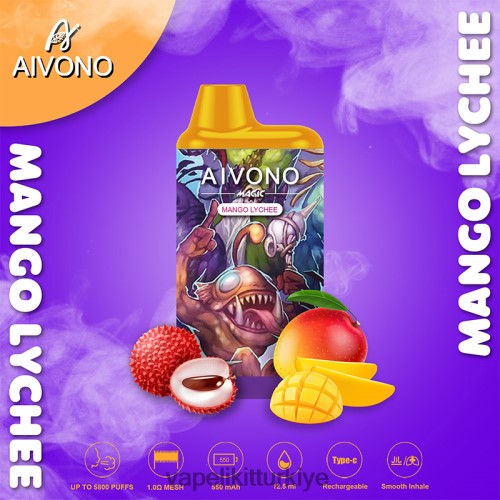 Vape Likit - Aivono AIM MAGIC 5800 ağız kutusu sigarası P040XH98 mango liçisi