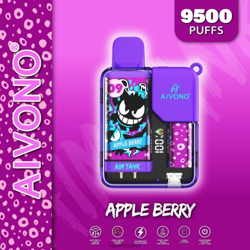 Vape Likit - Aivono AIM TANK 9500 P040XH43 elma meyvesi