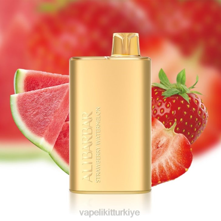 Vape Likit - Alibarbar Rich 8000 tek kullanımlık vape çilek karpuz PRP213