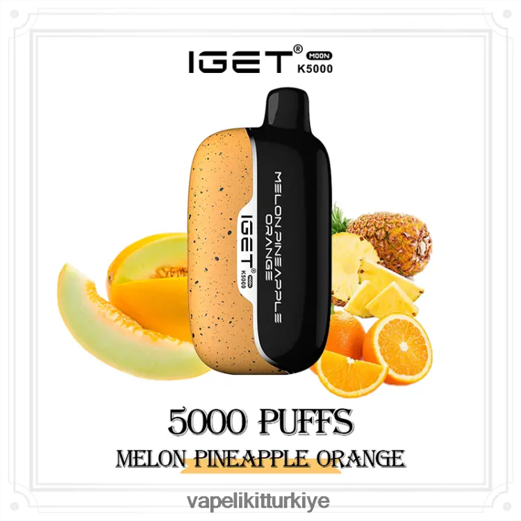 Vape Likit - IGET Moon k5000 0DN8FR13 kavun ananas portakal