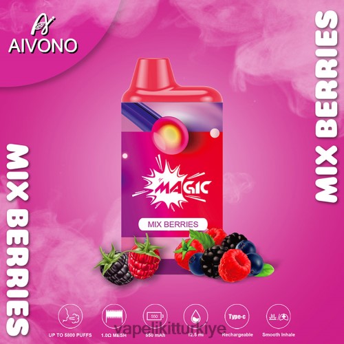 Vape Mate - Aivono AIM MAGIC 5800 ağız kutusu sigarası P040XH100 meyveleri karıştır