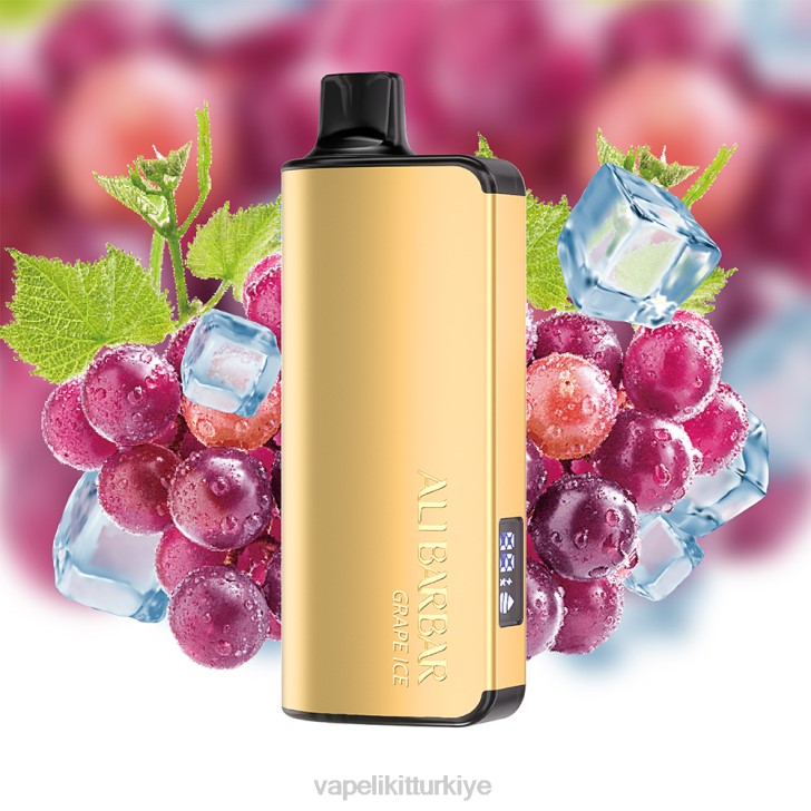 Vape Mate - Alibarbar Ingot 9000 tek kullanımlık elektronik sigara üzüm buzu PRP220
