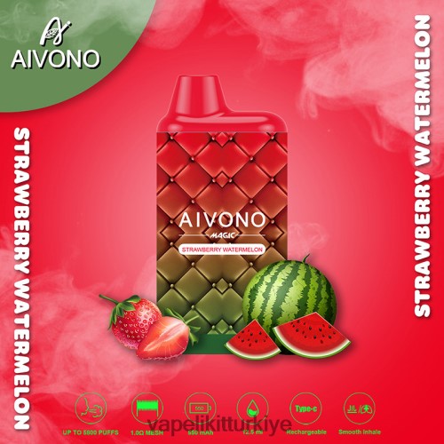 Vape Pen - Aivono AIM MAGIC 5800 ağız kutusu sigarası P040XH99 çilek karpuz