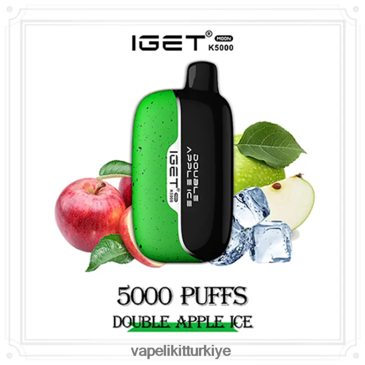 Vape Pen - IGET Moon k5000 0DN8FR19 çift ​​elmalı buz