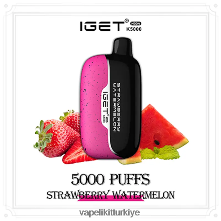 Vape Pen - IGET Moon k5000 0DN8FR9 çilek karpuz
