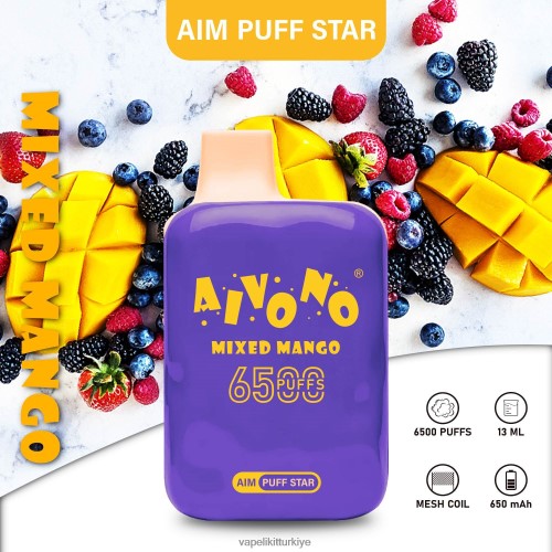 Vape Türkiye - Aivono AIM PUFF STAR 6500 P040XH296 karışık mango
