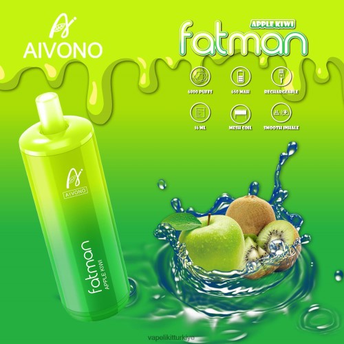 Vape Türkiye - Aivono FATMAN 6800 P040XH31 elma kivi