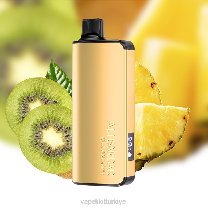 Vape Türkiye - Alibarbar Ingot 9000 tek kullanımlık elektronik sigara kivi ananas PRP221
