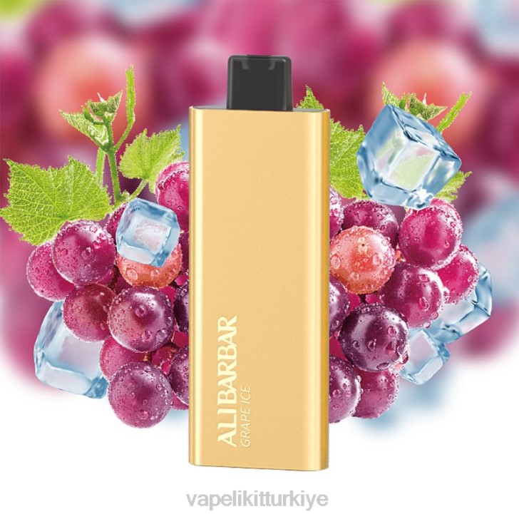 Vape Türkiye - Alibarbar Pandora 7000 tek kullanımlık elektronik sigara üzüm buzu PRP256