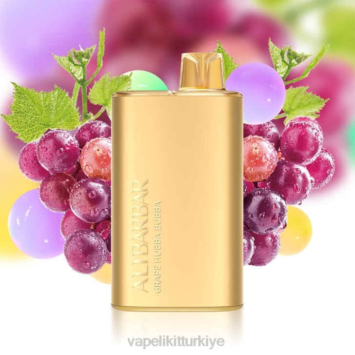 Vape Türkiye - Alibarbar Rich 8000 tek kullanımlık vape üzüm hubba bubba PRP26