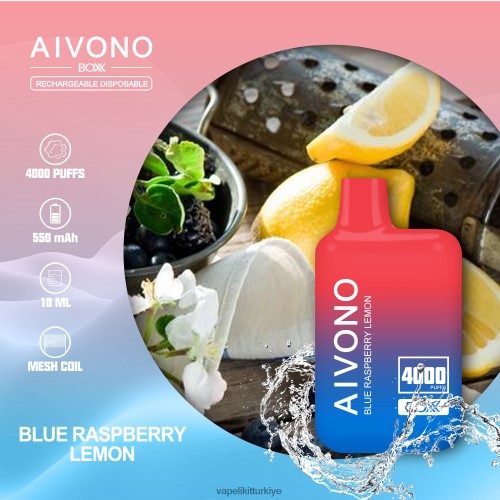 Vape Elektronik Sigara - Aivono AIM BOXX 4000 P040XH217 mavi ahududu limon
