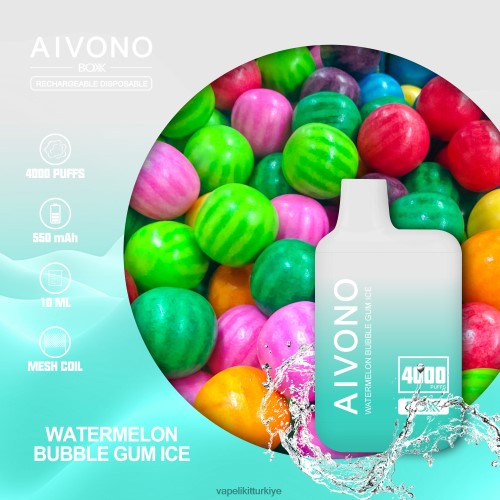 Vape Elektronik Sigara - Aivono AIM BOXX 4000 P040XH227 karpuzlu sakız buz