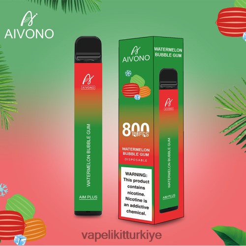 Vape Likit - Aivono AIM PLUS 800 P040XH198 karpuzlu sakız