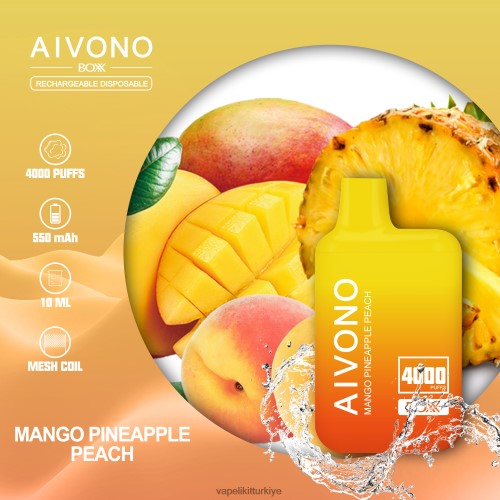 Vape Pen - Aivono AIM BOXX 4000 P040XH219 mango ananas şeftali