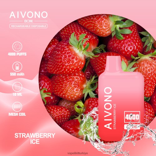 Vape Türkiye - Aivono AIM BOXX 4000 P040XH226 çilekli buz