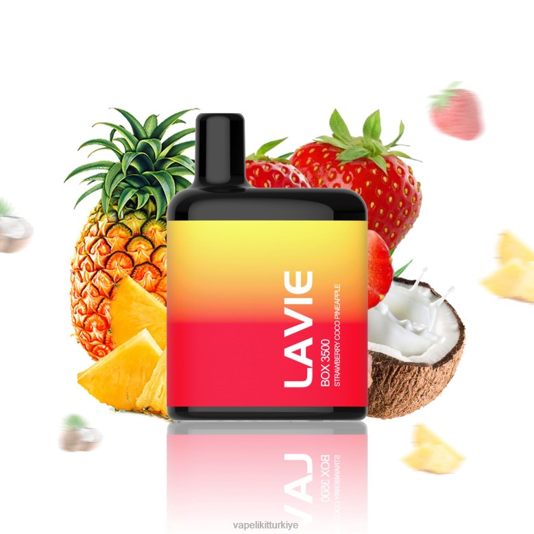 Vape Elektronik Sigara - LAVIE BOX 3500 nefes çilek koko ananas R4480207