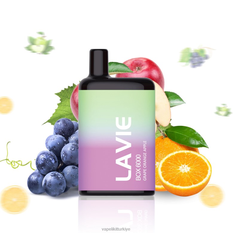 Vape Elektronik Sigara - LAVIE BOX 6000 nefes üzüm portakal elma R4480202