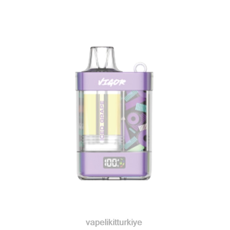 Vape Likit - LAVIE VIGOR 15000 nefes buzlu üzüm R44808