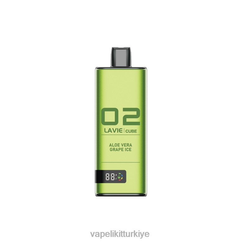 Vape Türkiye - LAVIE Cube 20000 nefes aloe veralı üzüm dondurması R448036