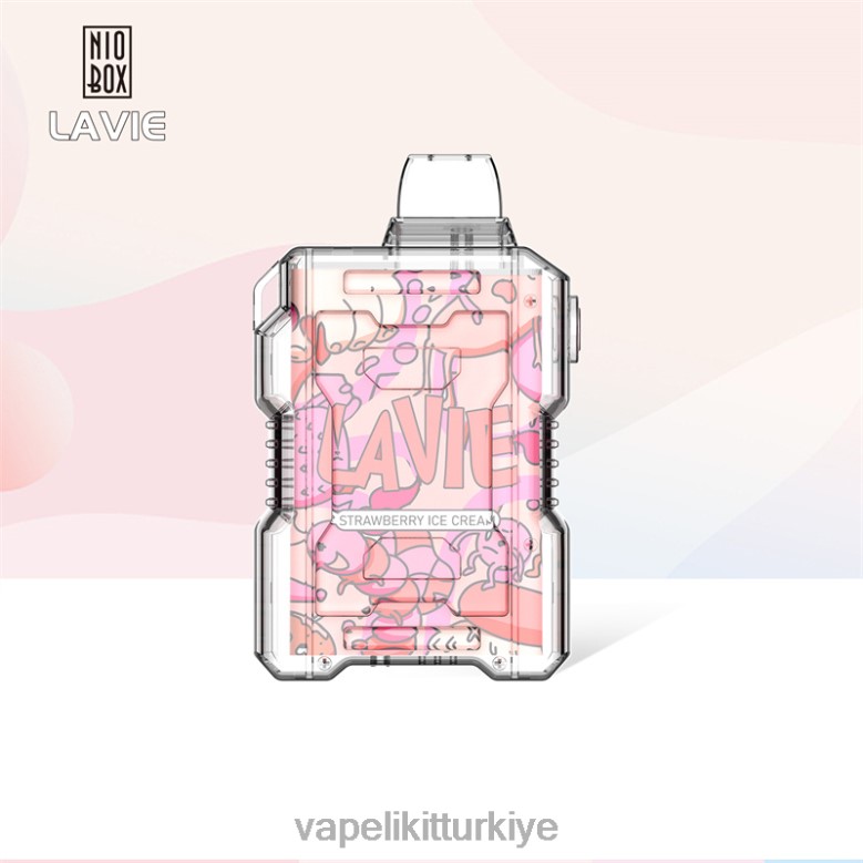 Vape Türkiye - LAVIE NIO BOX 9000 nefes çilekli dondurma R4480196
