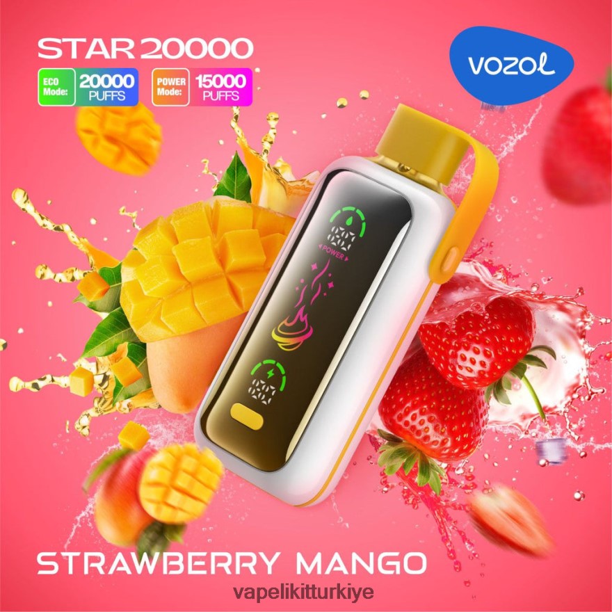 Vape Türkiye - VOZOL STAR 20000 60BP841 çilek mango