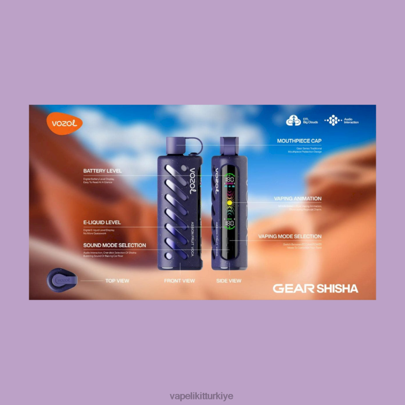 Vape Türkiye - VOZOL dişli nargile 25000 264L61