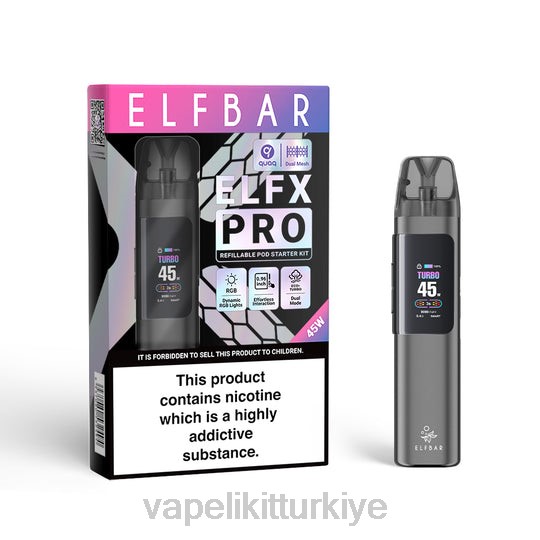 Vape Likit - ELFBAR ELFX Pro Pod Cihazını Aç gri JV863