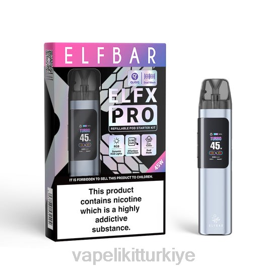 Vape Mate - ELFBAR ELFX Pro Pod Cihazını Aç siyah JV865