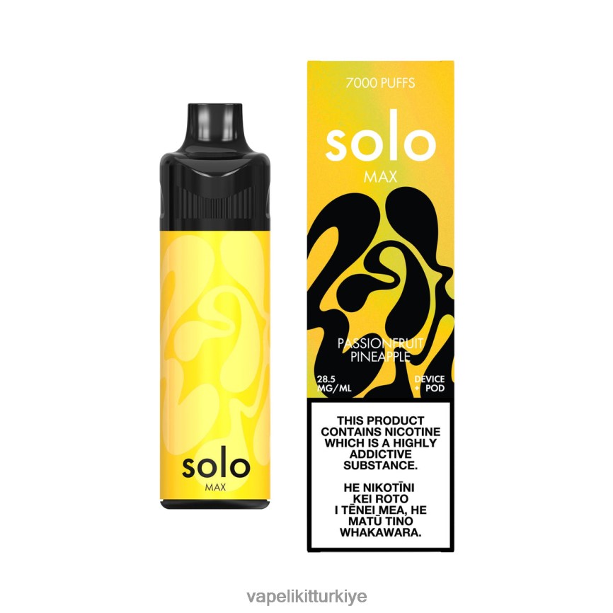 Vape Pen - Solo MAX kapsül kiti çarkıfelek meyvesi ananas 66LL6D69