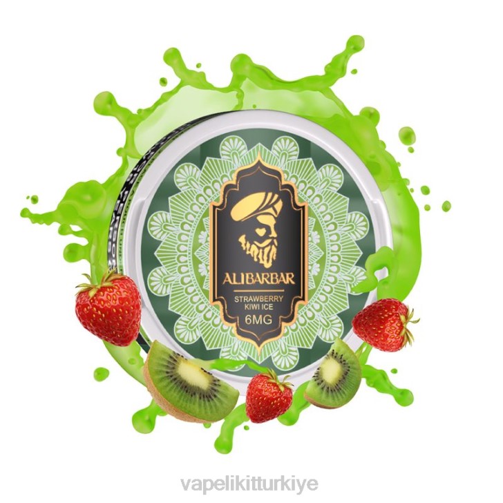 Vape Türkiye - Alibarbar nikotin torbalar çilek kivi buz PRP291