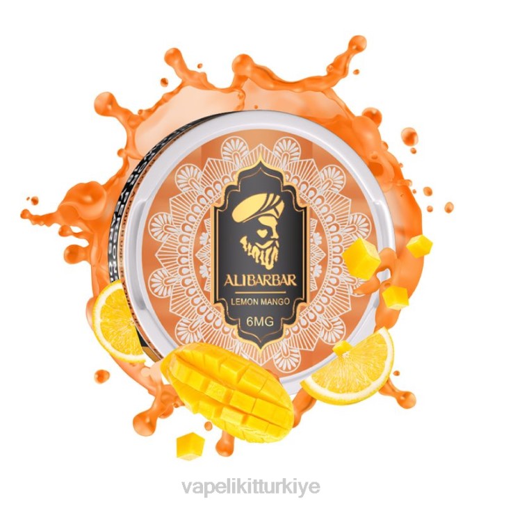 Vape Türkiye - Alibarbar nikotin torbalar limonlu mango PRP286