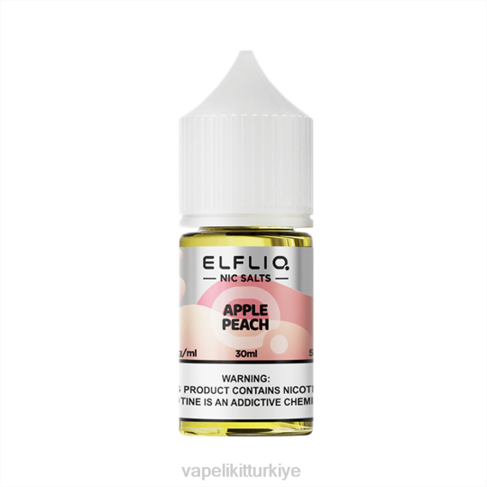 Vape Elektronik Sigara - ELFBAR ELFLIQ Nic Tuz 30ml elma şeftali JV867