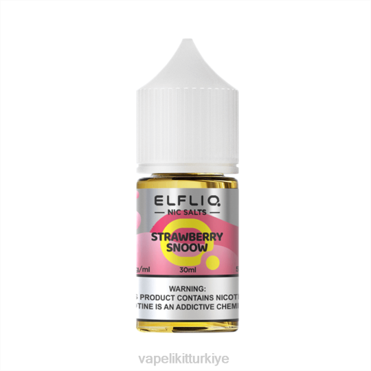Vape Likit - ELFBAR ELFLIQ Nic Tuz 30ml Çilek Snoow JV8633