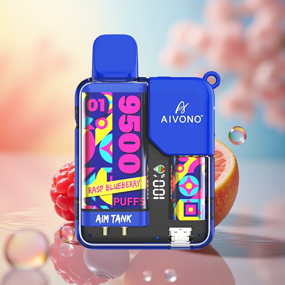 Aivono Aim Tank 9500 Ahududu Yabanmersini 650mAh LCD