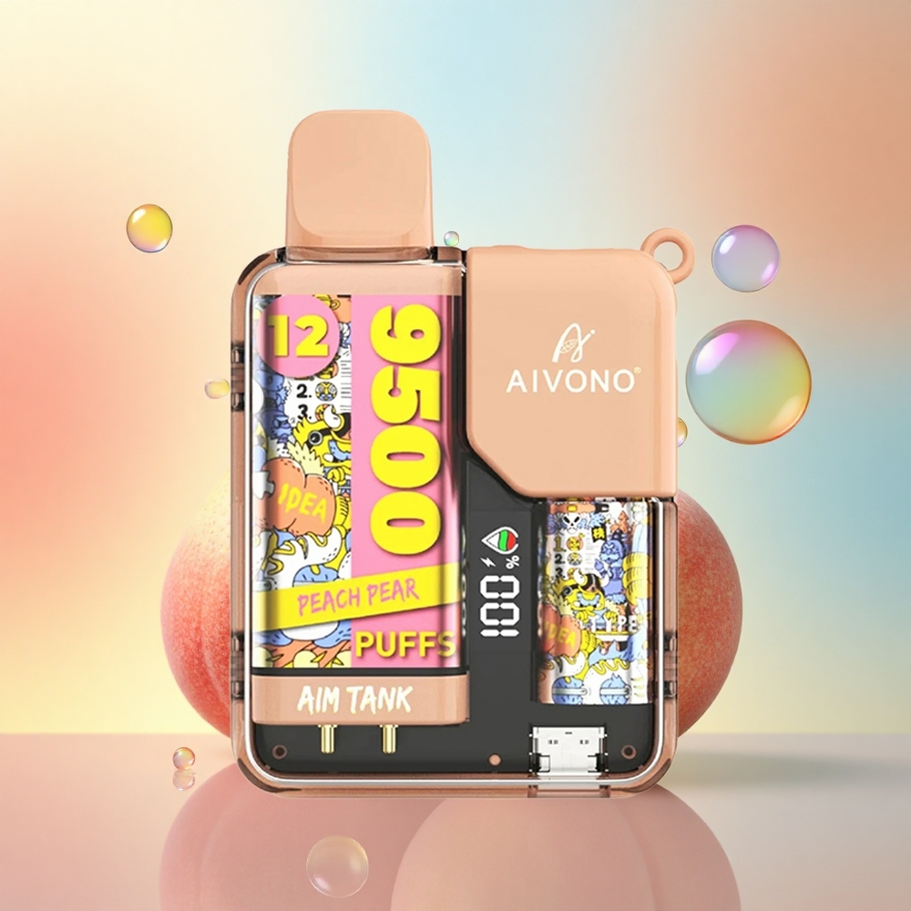 Aivono Aim Tank 9500 Şeftali Armut 650mAh 18ml LCD